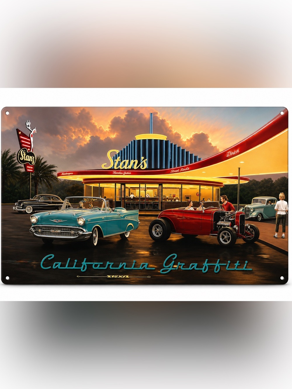 NEW Large Heavy Duty Steel Stan’s California Graffiti Metal Sign